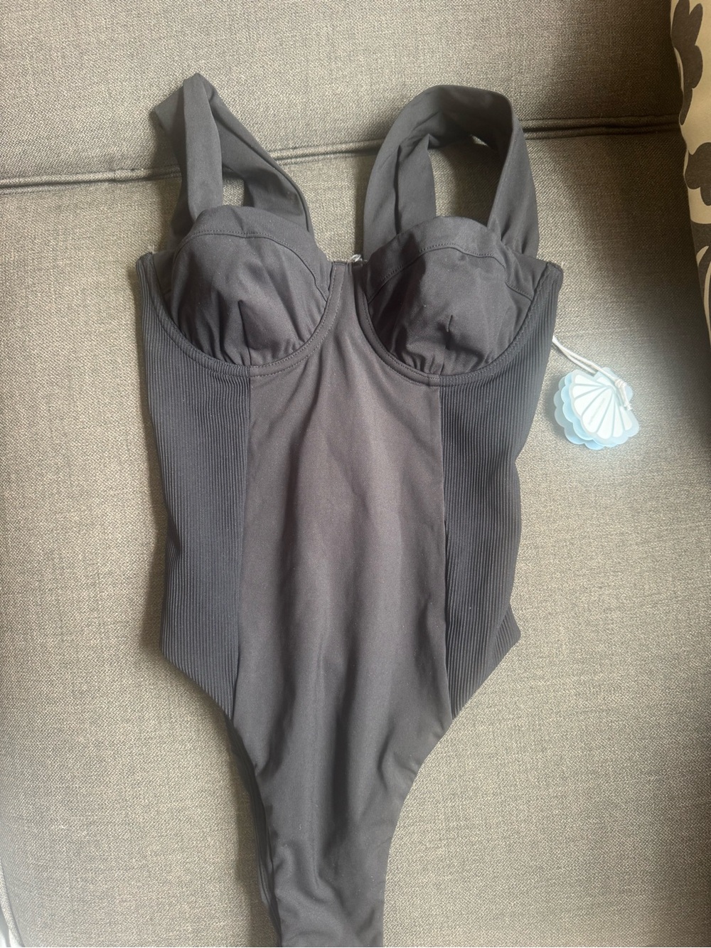 POPFLEX Black Sculpting One-Piece Swimsuit